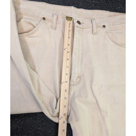Vintage Wrangler Jeans Mens 38x34 Beige 31MWZ Denim Cowboy Cut Relaxed USA - Picture 6 of 8